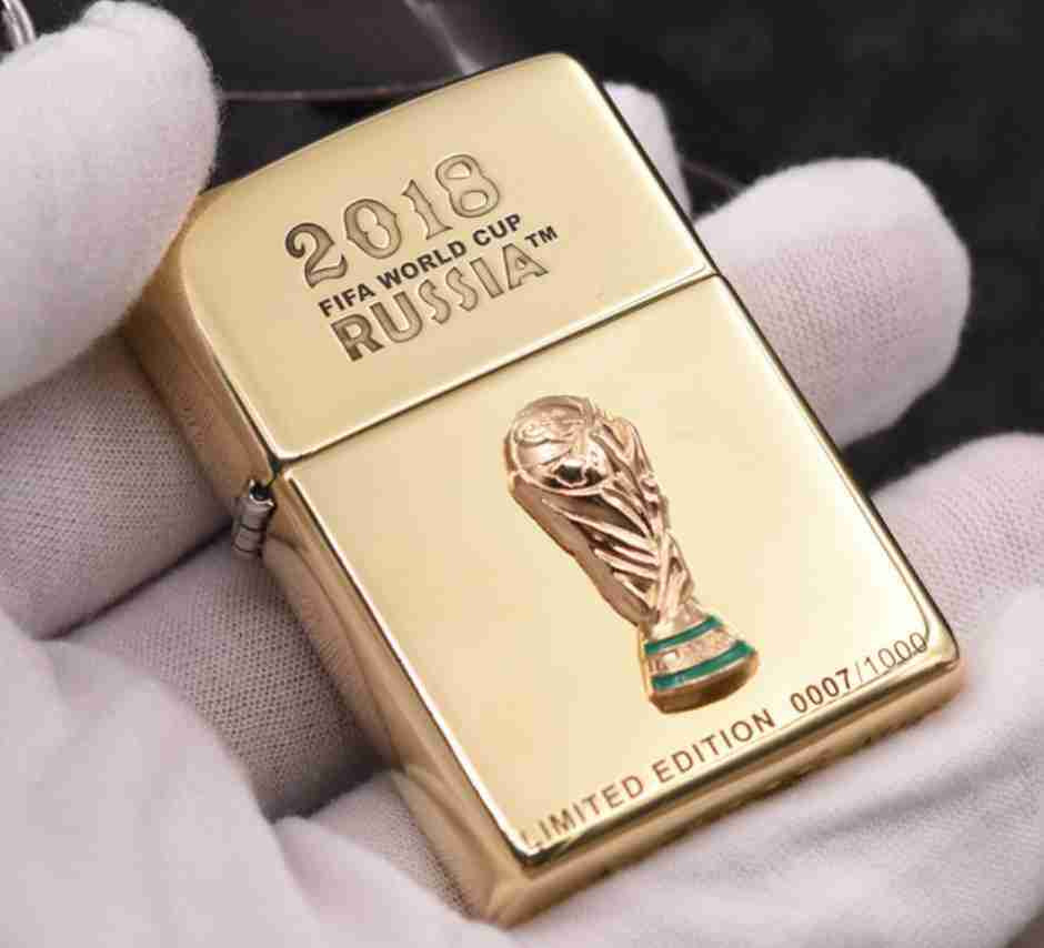 Bật lửa zippo World cup 2018 - phiên bản zippo giới hạn 1000 của Mỹ