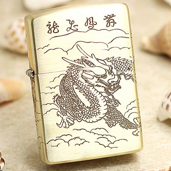 bật lửa zippo mỹ long phượng