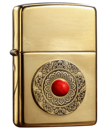 zippo ngọc đỏ