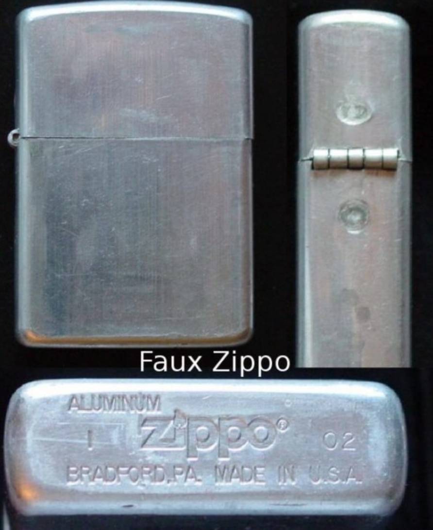  Zippo nhôm giả