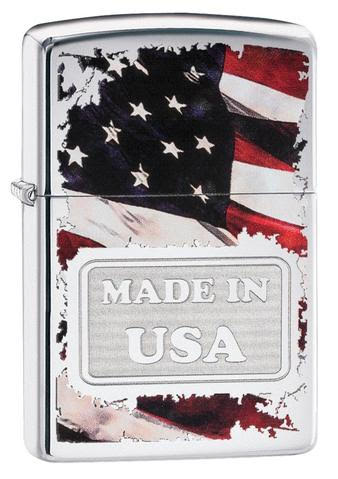 zippo cờ mỹ madi in usa