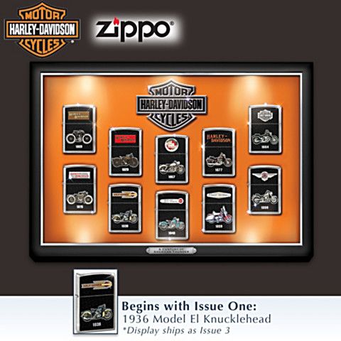 set zippo harley