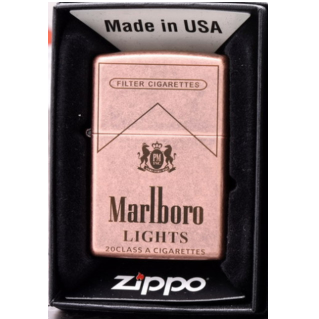 Zippo MARLBORO đồng đỏ hộp thuốc lá