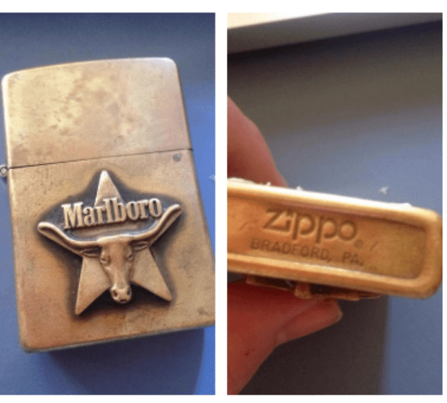 zippo marlboro đầu bò