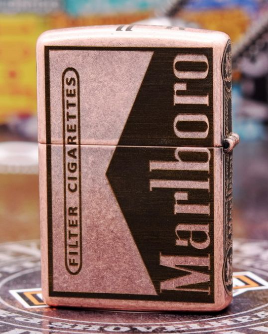 bật lửa zippo marlboro hoa văn