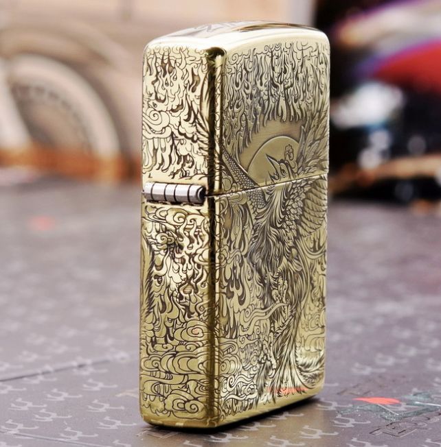 hộp quẹt zippo phượng hoàng lửa