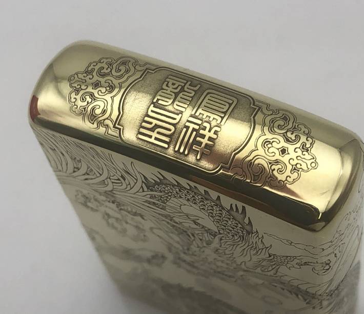 zippo rồng phượng dày 1