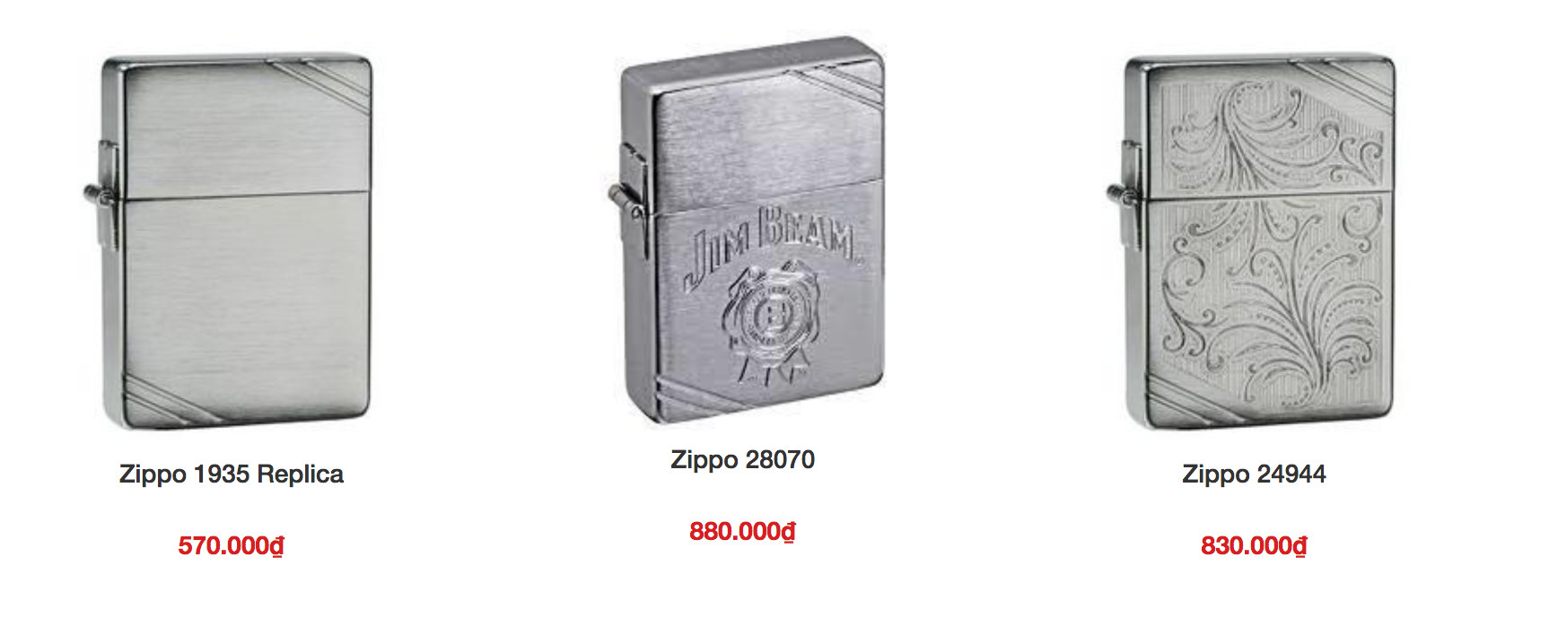 zippo tái bản 1935