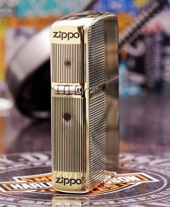 hộp quẹt zippo vỏ dày sọc