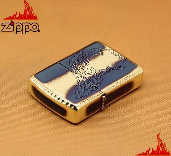 Zippo Armor Copper Wolf dập nổi 8