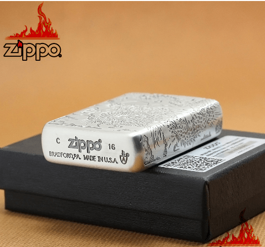 Zippo rồng bạc Armor mỹ xuất nhật