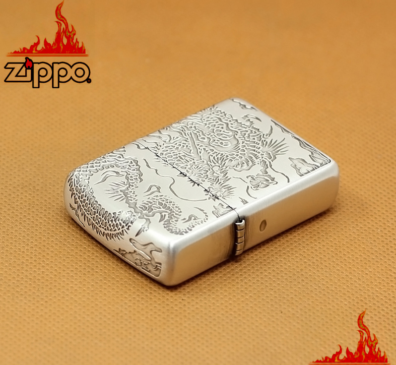 Zippo rồng bạc Armor chính hãng usa