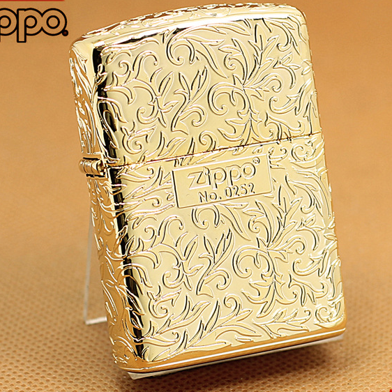 Zippo vỏ dày mạ vàng