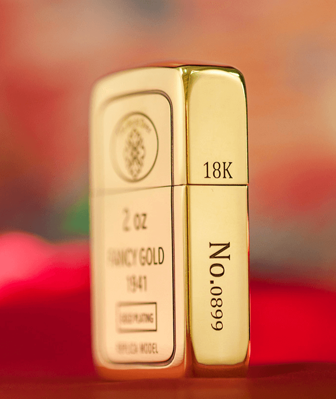 zippo gold brick