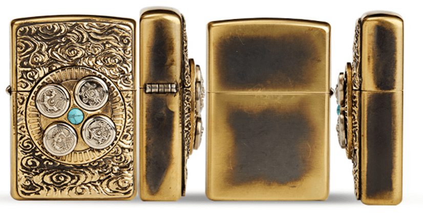 Zippo tứ linh ngọc