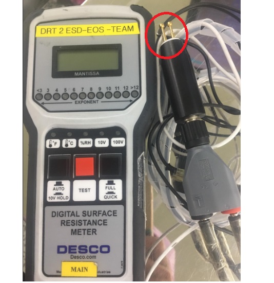 TIP OF PROBE FOR DESCO 19787 DIGITAL SURFACE RESISTANCE METER