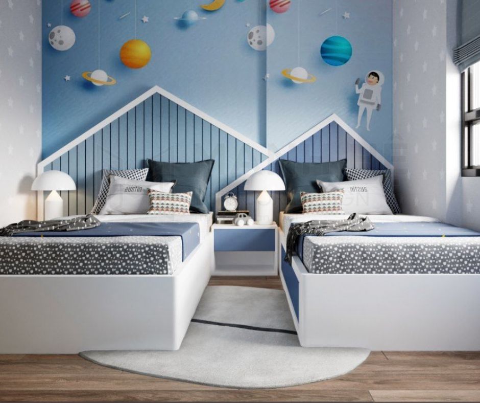 Cùng khám phá thiết kế phòng ngủ cho 3 người đầy ấn tượng và hợp lý với các lựa chọn linh hoạt về đồ nội thất và màu sắc. Với không gian mở rộng, phòng ngủ sẽ trở thành nơi nghỉ dưỡng lý tưởng cho gia đình bạn.