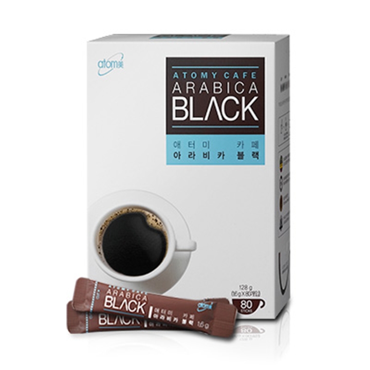 Cafe đen hoà tan Arabica loại 1.6g- Atomy Cafe Arabica Black