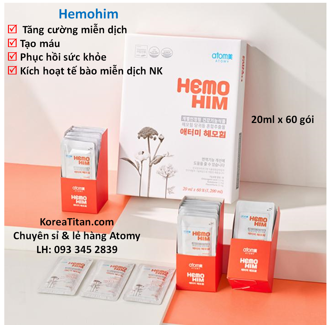 Đánh thức hệ thống miễn dịch tự nhiên cơ thể - Atomy Hemohim