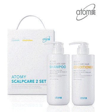 Combo gội xả cho tóc gàu và bã nhờn - Atomy Scalpcare 2 Set