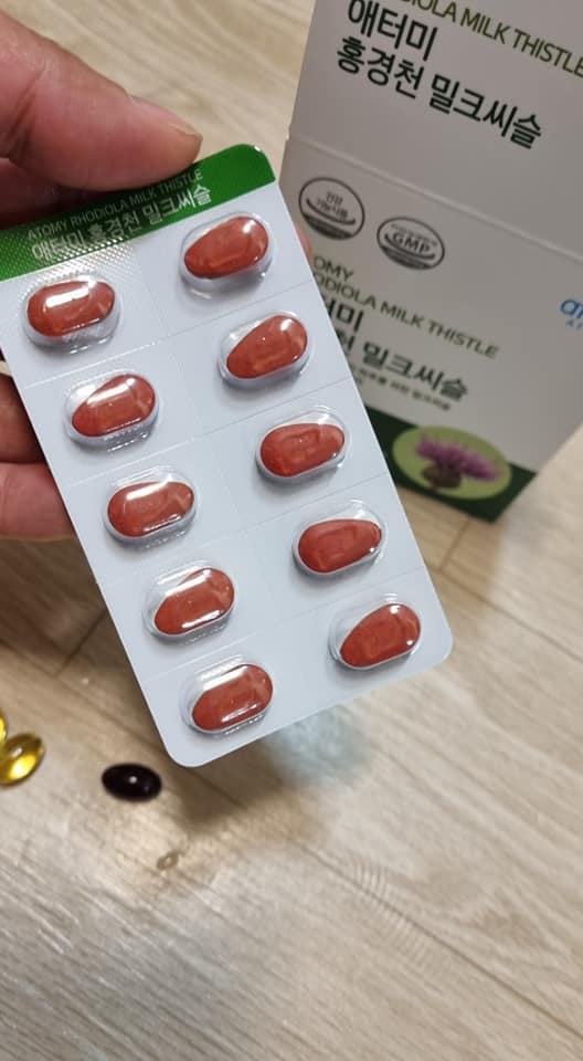 Viên giải độc gan từ cây kế sữa - Atomy Rhodiola Milk  Thistle