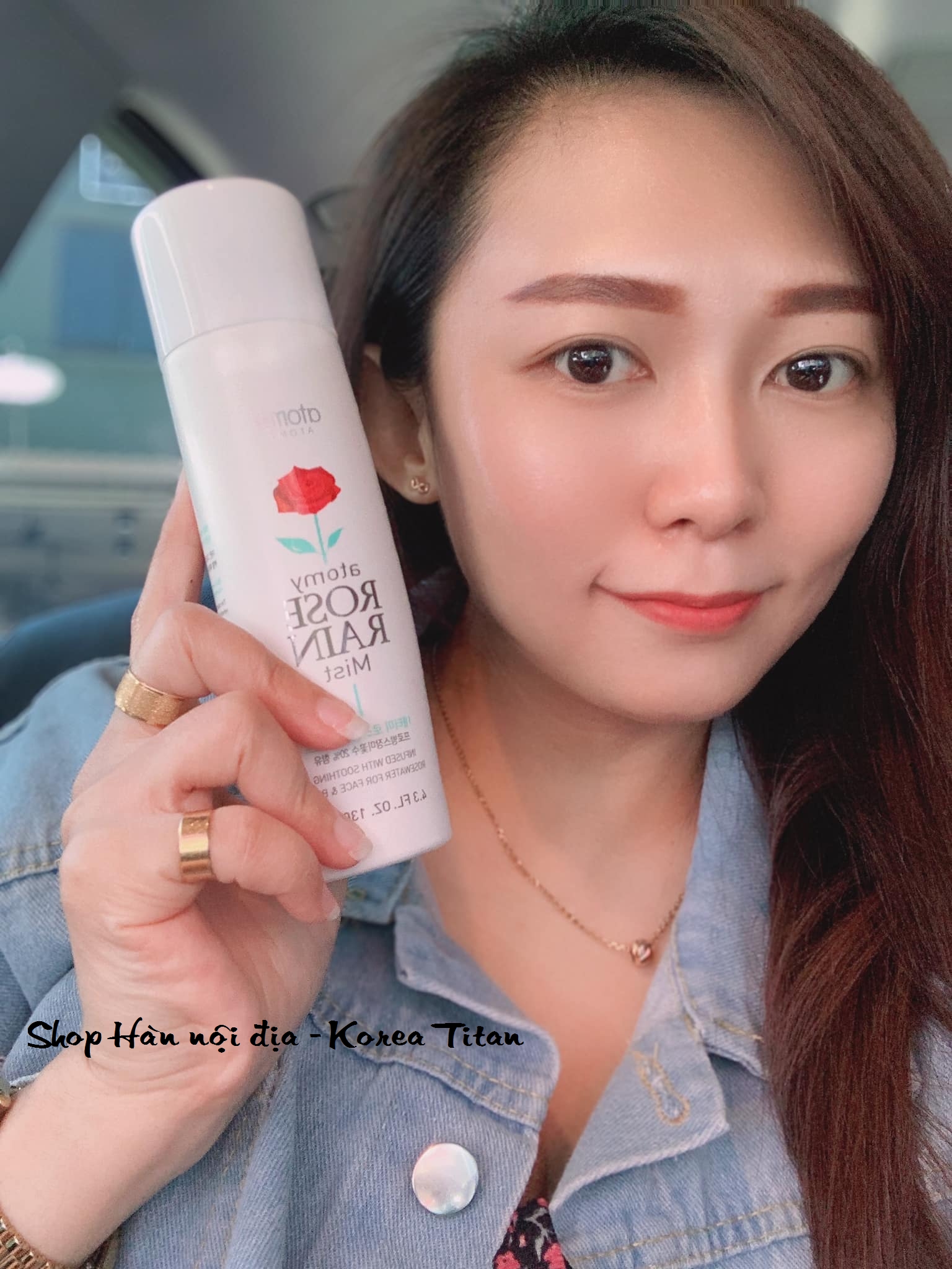Xịt khoáng hoa hồng cấp ẩm cho da - Atomy Rose Rain Mist