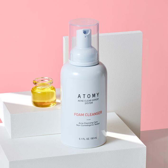 Sữa rửa mặt trị mụn và ngăn ngừa mụn - Atomy Acne Clear Expert System Foam Cleanser