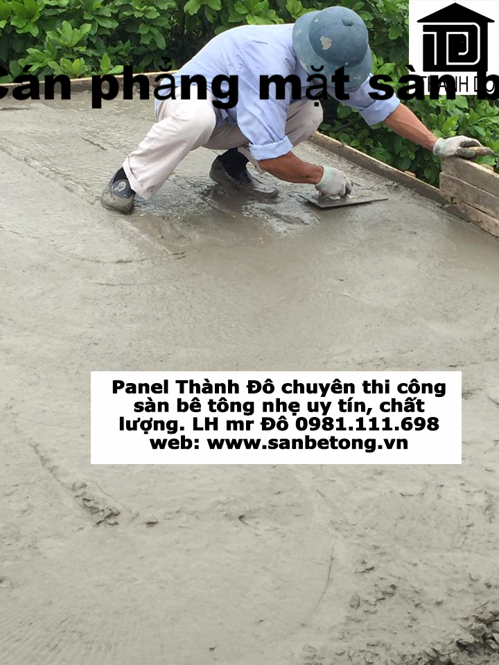 Cán phẳng bề mặt sàn bê tông