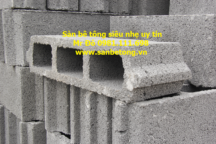 Sàn bê tông siêu nhẹ sử dụng gach block nhẹ giúp giảm trạng tải sàn - trần nhà Sàn bê tông siêu nhẹ sử dụng gach block nhẹ giúp giảm trạng tải sàn - trần nhà