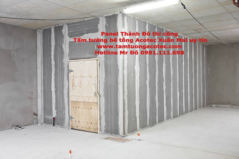 Phân phối thi công tấm tường bê tông lắp ghép Acotec