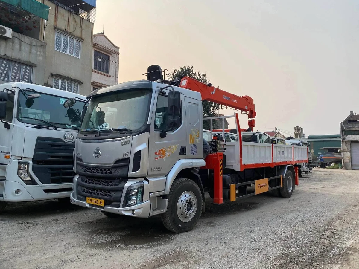 Đánh Giá Xe Chenglong M3 200HP Gắn Cẩu Kanglim 7 Tấn 6 Đốt KS1256G-II
