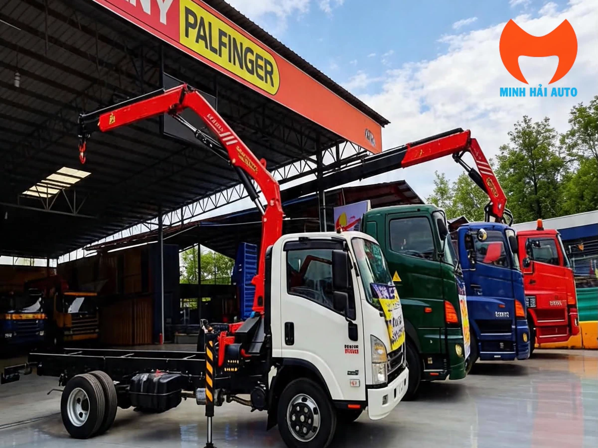 Cẩu Gập SANY PALFINGER Dòng SPK: Đặc Điểm Và Ứng Dụng Lắp Xe