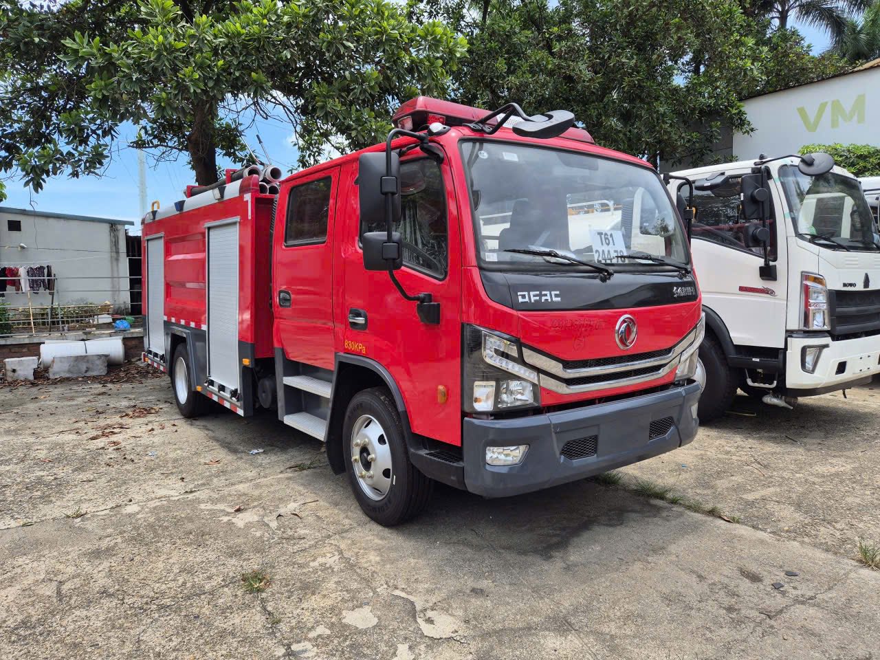 Xe sẵn sàng bàn giao cho đơn vị PCCC.