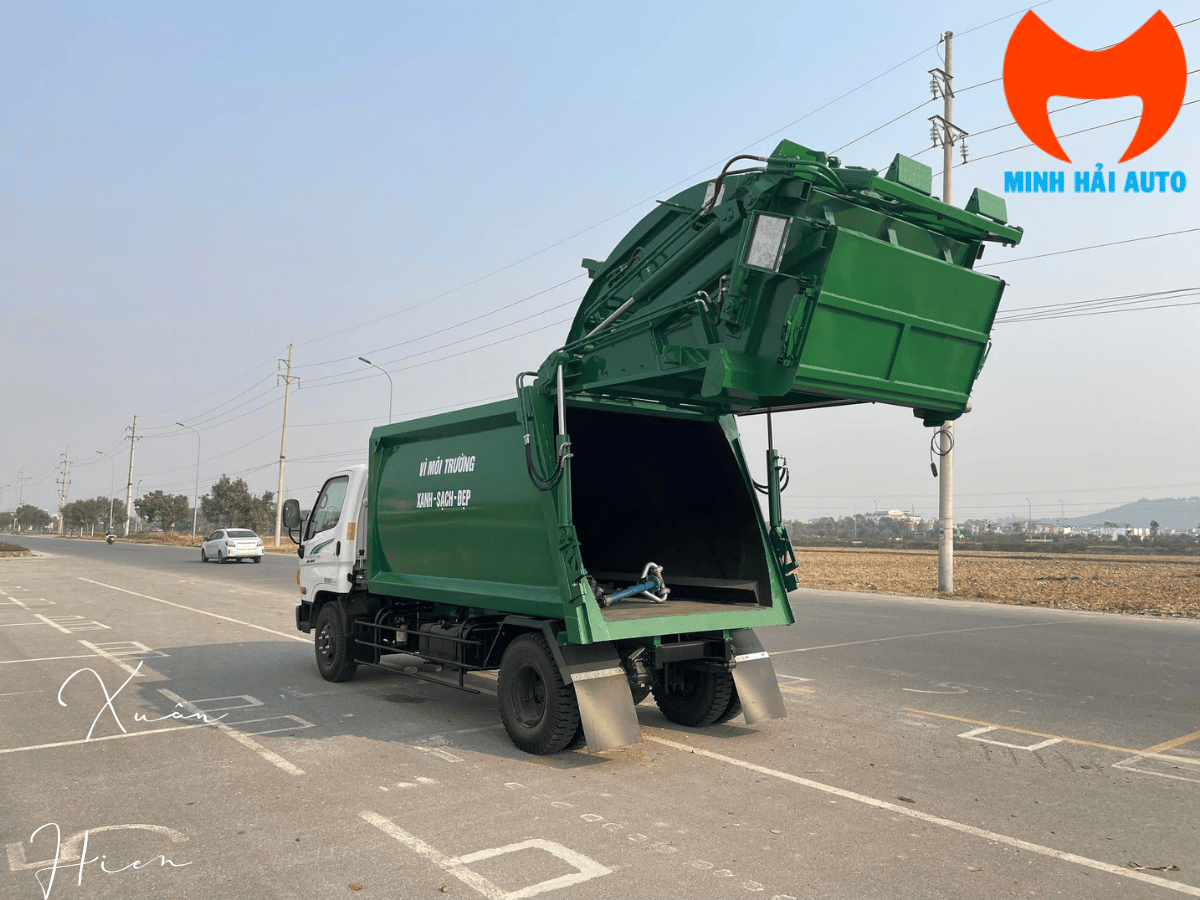 Xe Ép Rác Hyundai 110SP F150 9 Khối