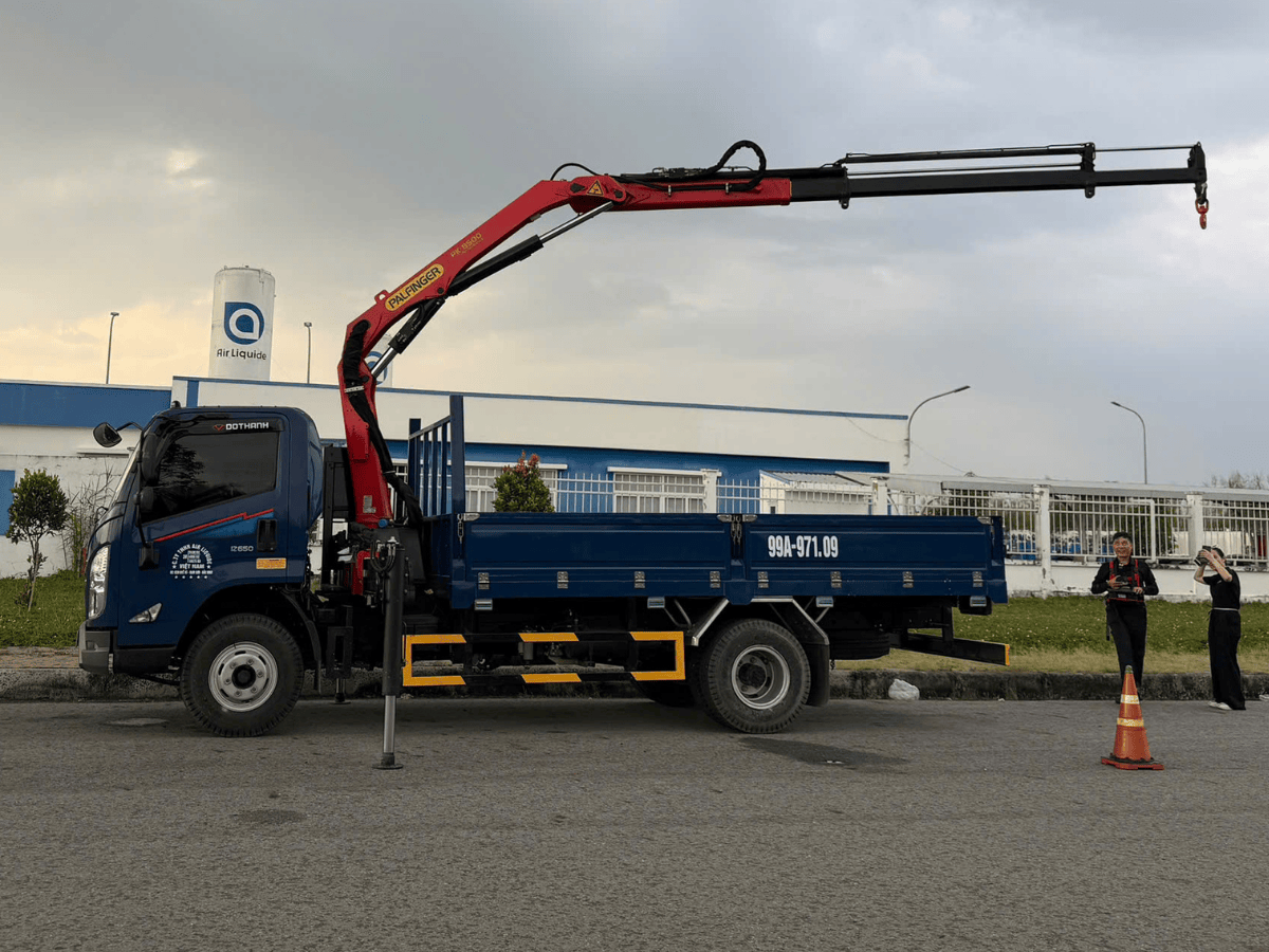 Biểu đồ nâng của cẩu gập robot 3 tấn Palfinger PK 8500