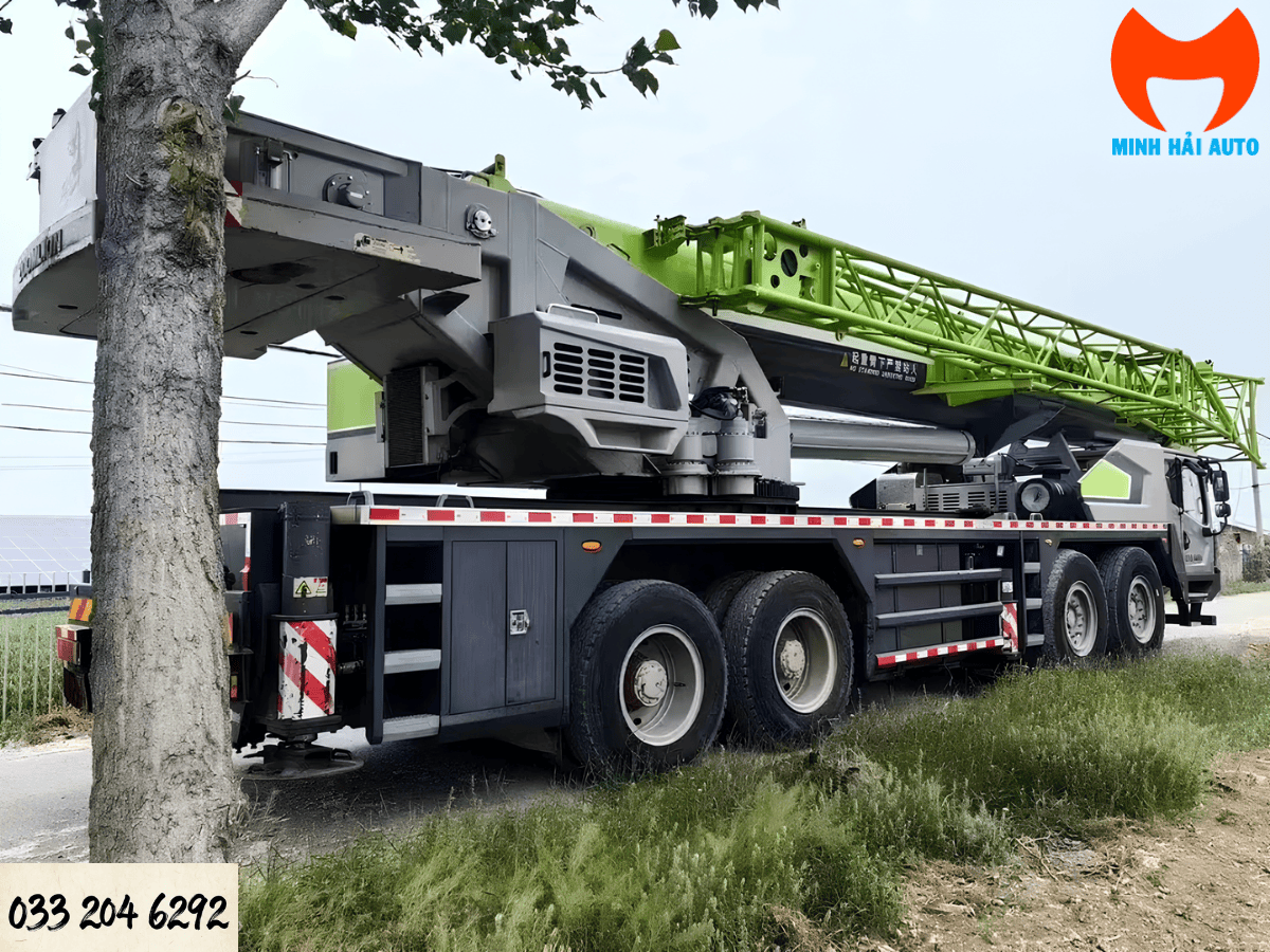 Biểu đồ tải và khả năng vươn cần của xe cẩu 80 tấn ZTC800H7.