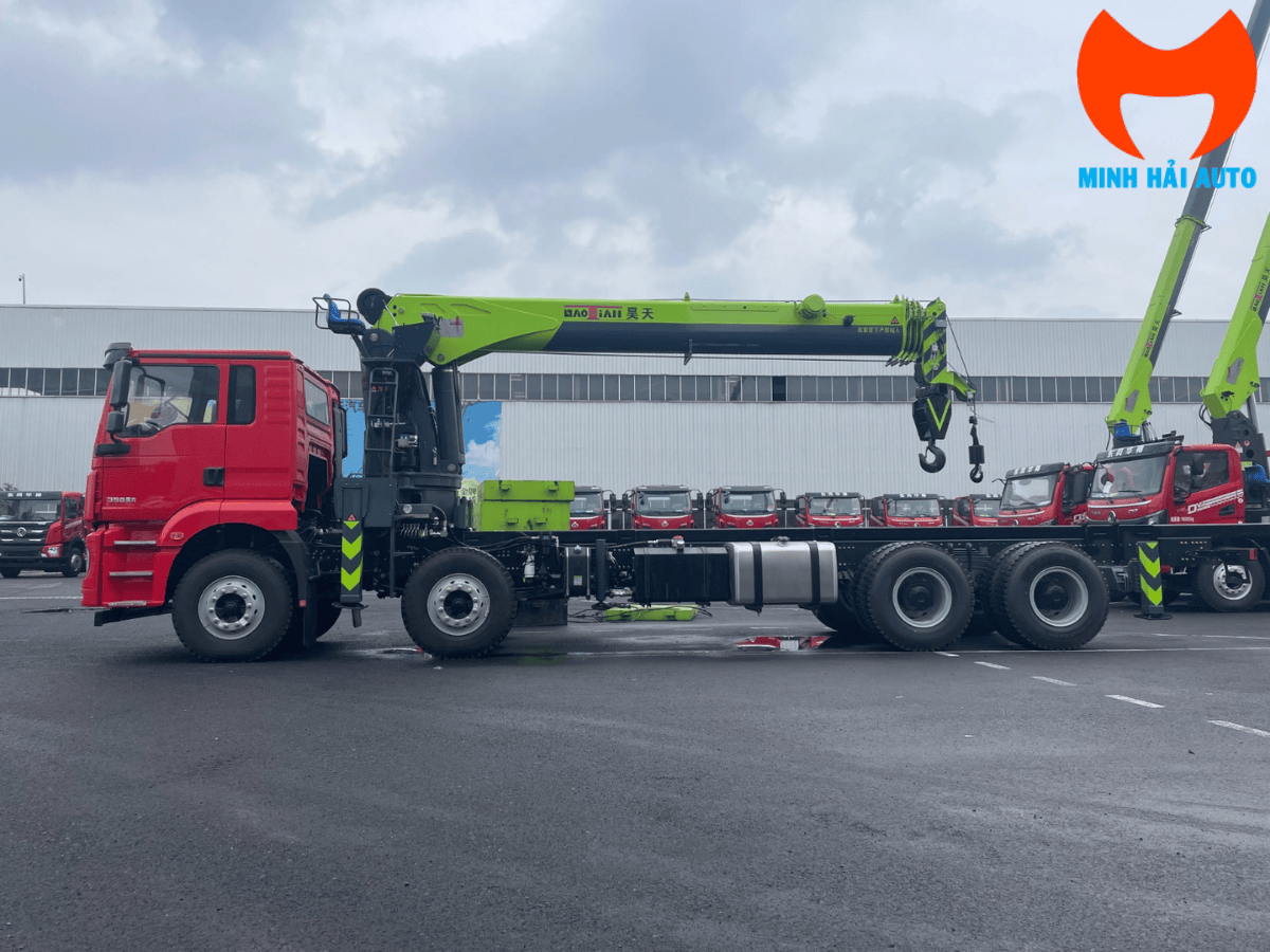 Biểu đồ nâng chi tiết của cẩu tự hành 16 tấn Haloten HTS400