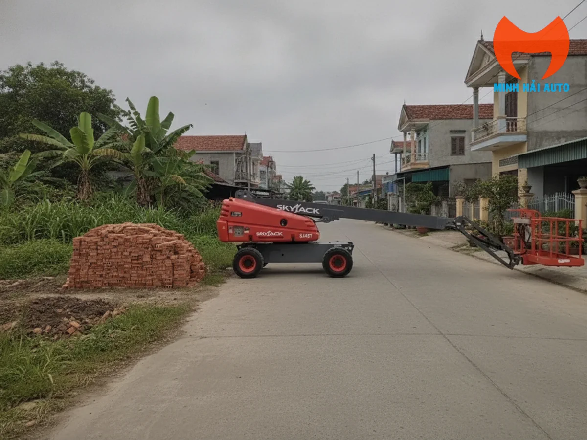 Boomlift Skyjack SJ45T cần thẳng chạy dầu 4x4