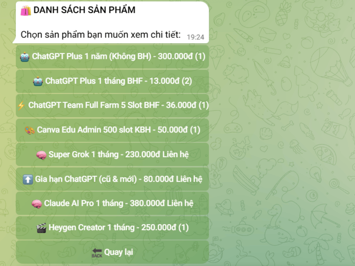 Bot mua hàng giá rẻ