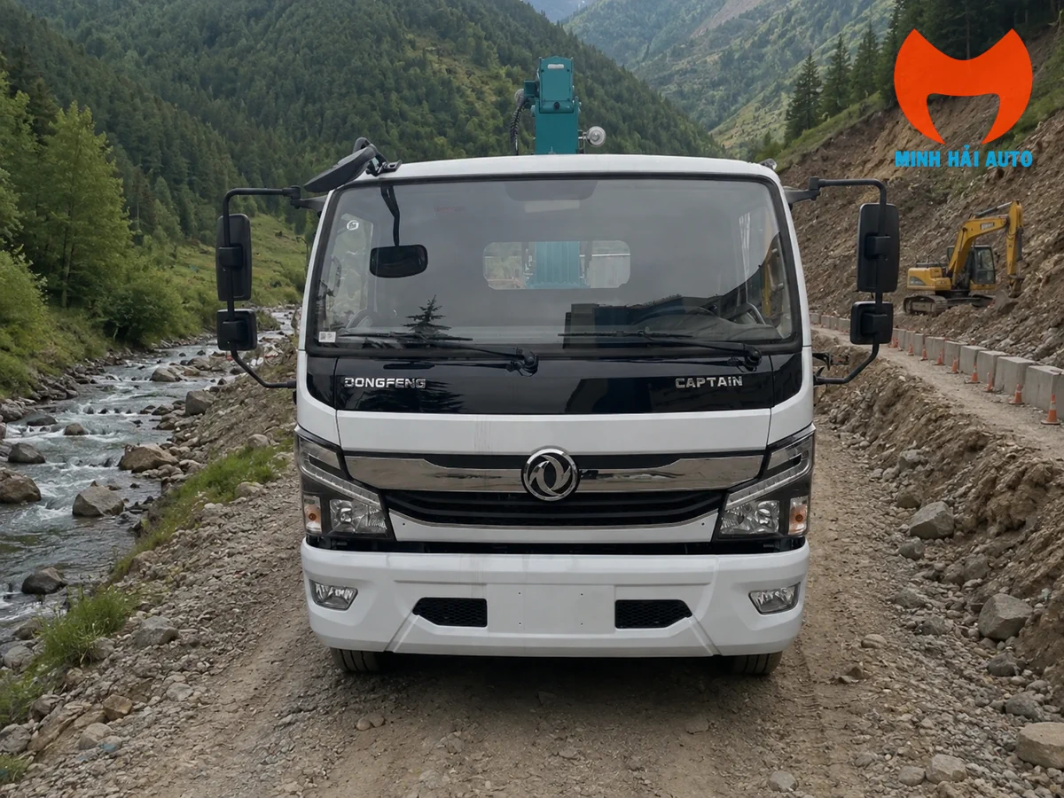 Cabin xe tải Dongfeng 120 gắn cẩu Hyundai Everdigm HLC-5014