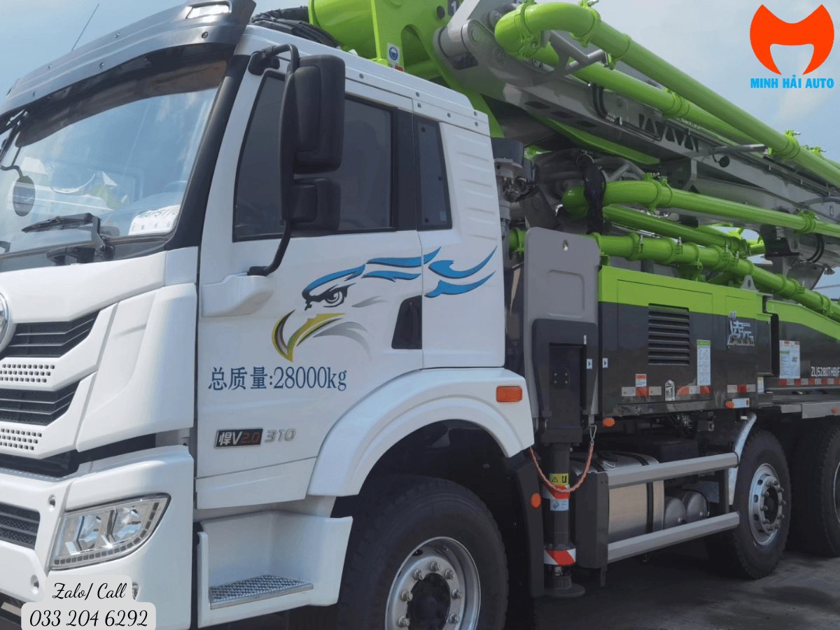 Dịch vụ bảo trì và cung cấp phụ tùng chính hãng cho xe bơm bê tông 43m tại Minh Hải.