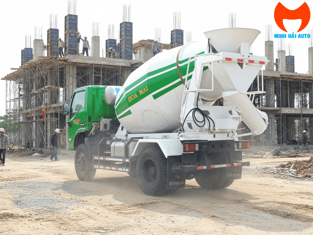 Bồn trộn và động cơ WP4.1Q150E50 xe Hoa Mai