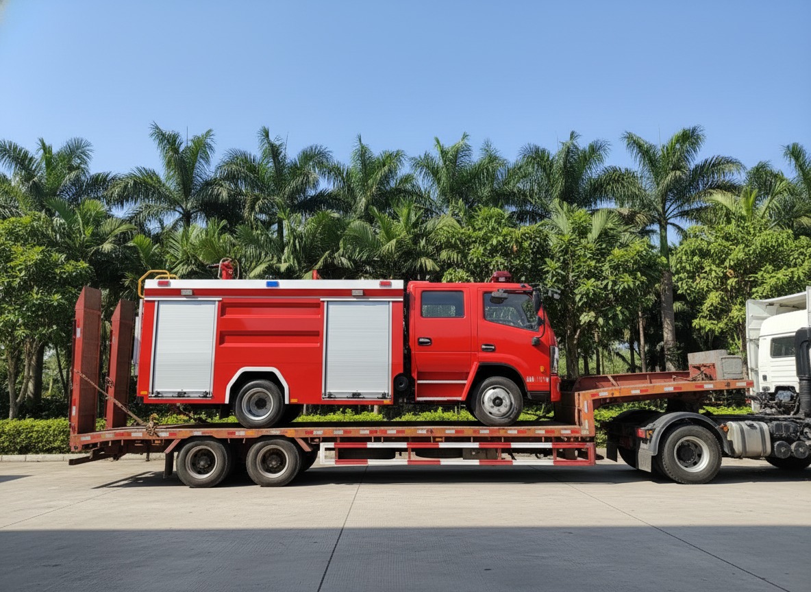 Cận cảnh hệ thống bơm và vòi phun trên xe chữa cháy Dongfeng 6 khối