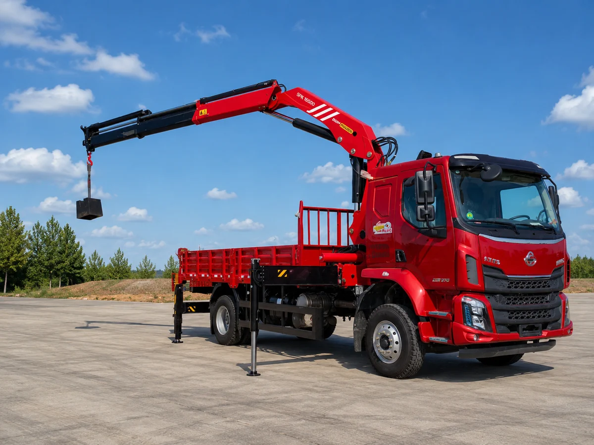 Lắp đặt cẩu gấp Palfinger lên xe tải cần tính xe nền khung phụ chân chống và đăng kiểm