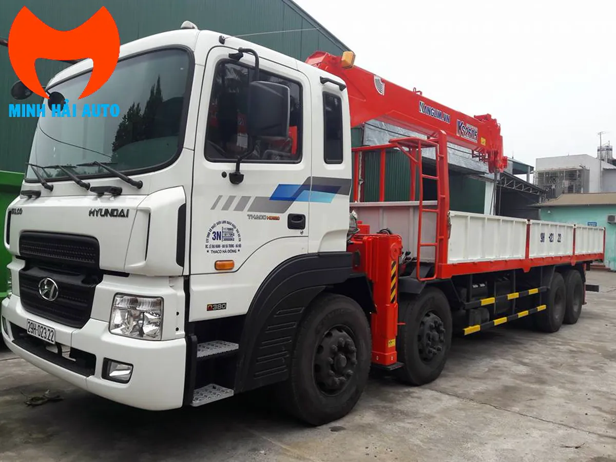 Xe tải lắp cẩu thước Kanglim