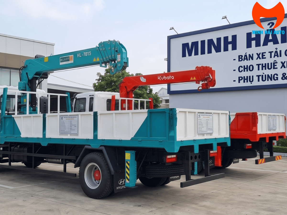 Cẩu Hyundai Everdigm HLC-7016 6 tấn tầm với xa