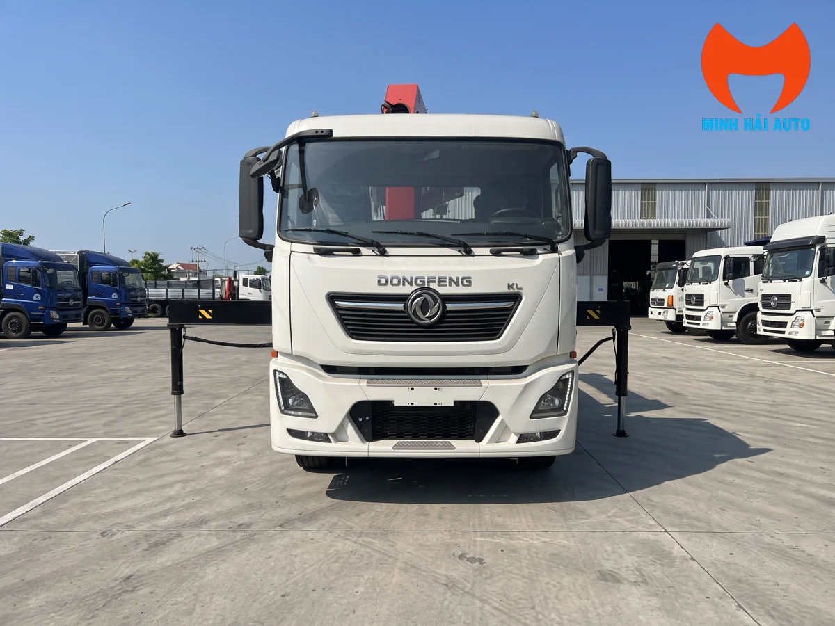 Chân chống trước sau của xe tải gắn cẩu Palfinger