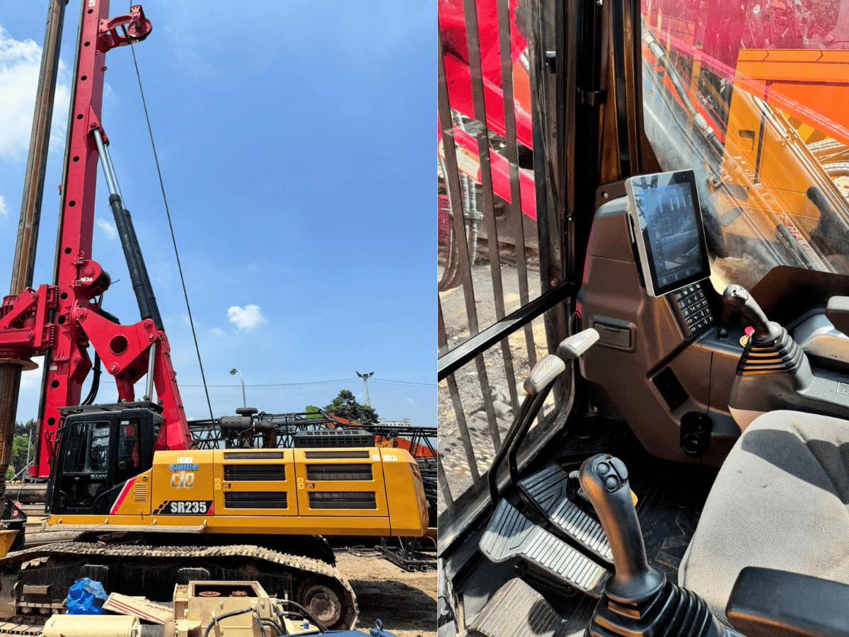 Chế độ Low headroom và CFA trên Sany SR235