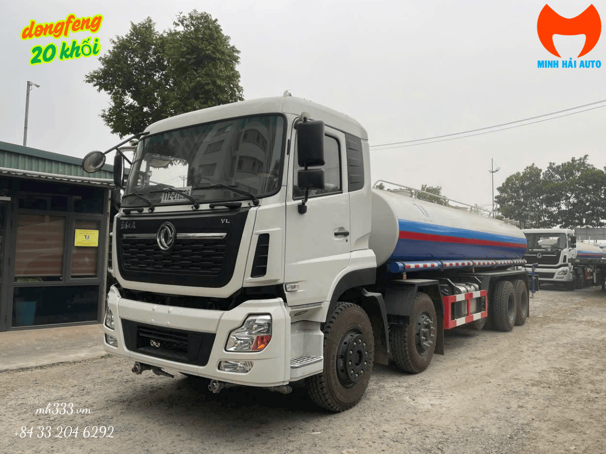 Chi tiết hệ thống bép phun phía trước của xe phun nước rửa đường 20 khối.