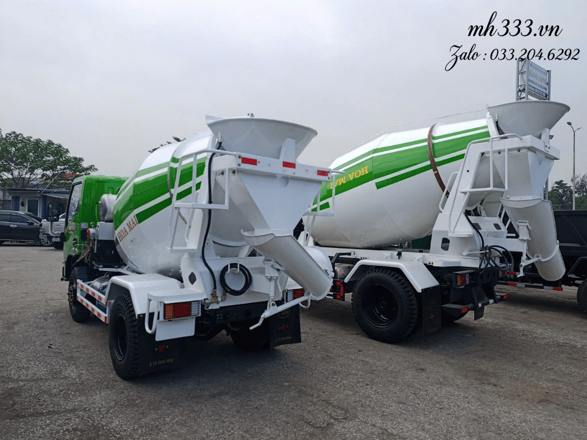 Động cơ và hệ thống thủy lực xe trộn Hoa Mai